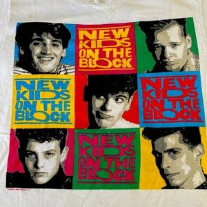 New Kids On The Block, 1990 original tour T-shirt.  S 34-36. Vintage NKOB.